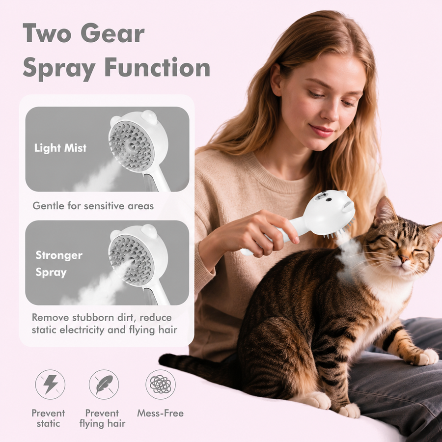 PawSpritz™ 4-in-1 Pet Brush